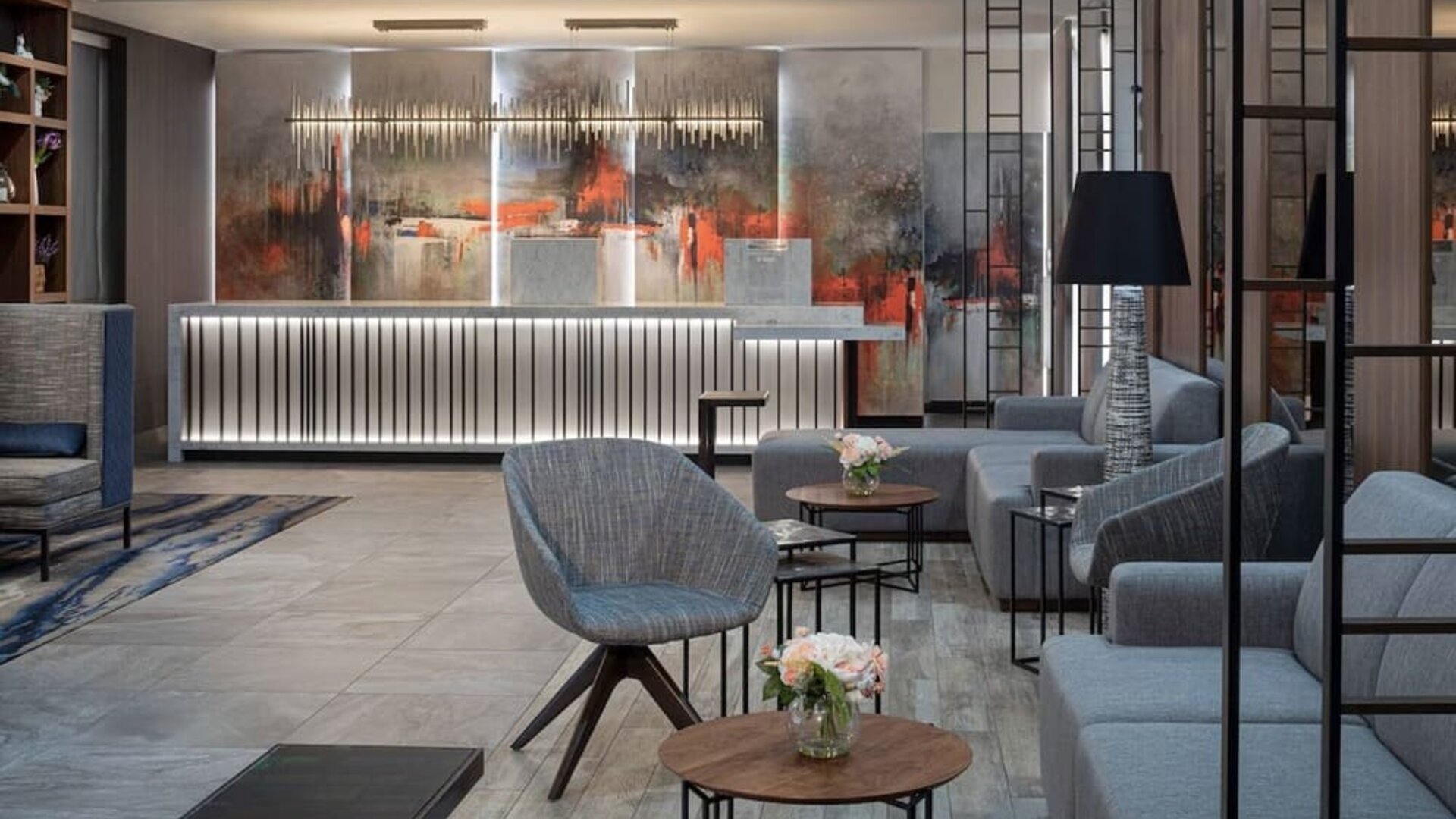 Lounge and coworking space at Fairfield Inn & Suites By Marriott New York Staten Island.