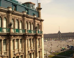 Gorgeous hotel exterior at Gran Hotel de la Ciudad de México.