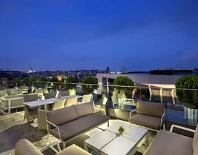 Rooftop terrace at DoubleTree By Hilton Istanbul - Piyalepasa.
