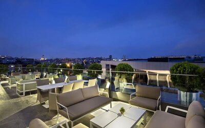 Rooftop terrace at DoubleTree By Hilton Istanbul - Piyalepasa.