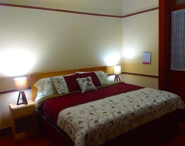 Romantic day use room at Casa María Hostal.