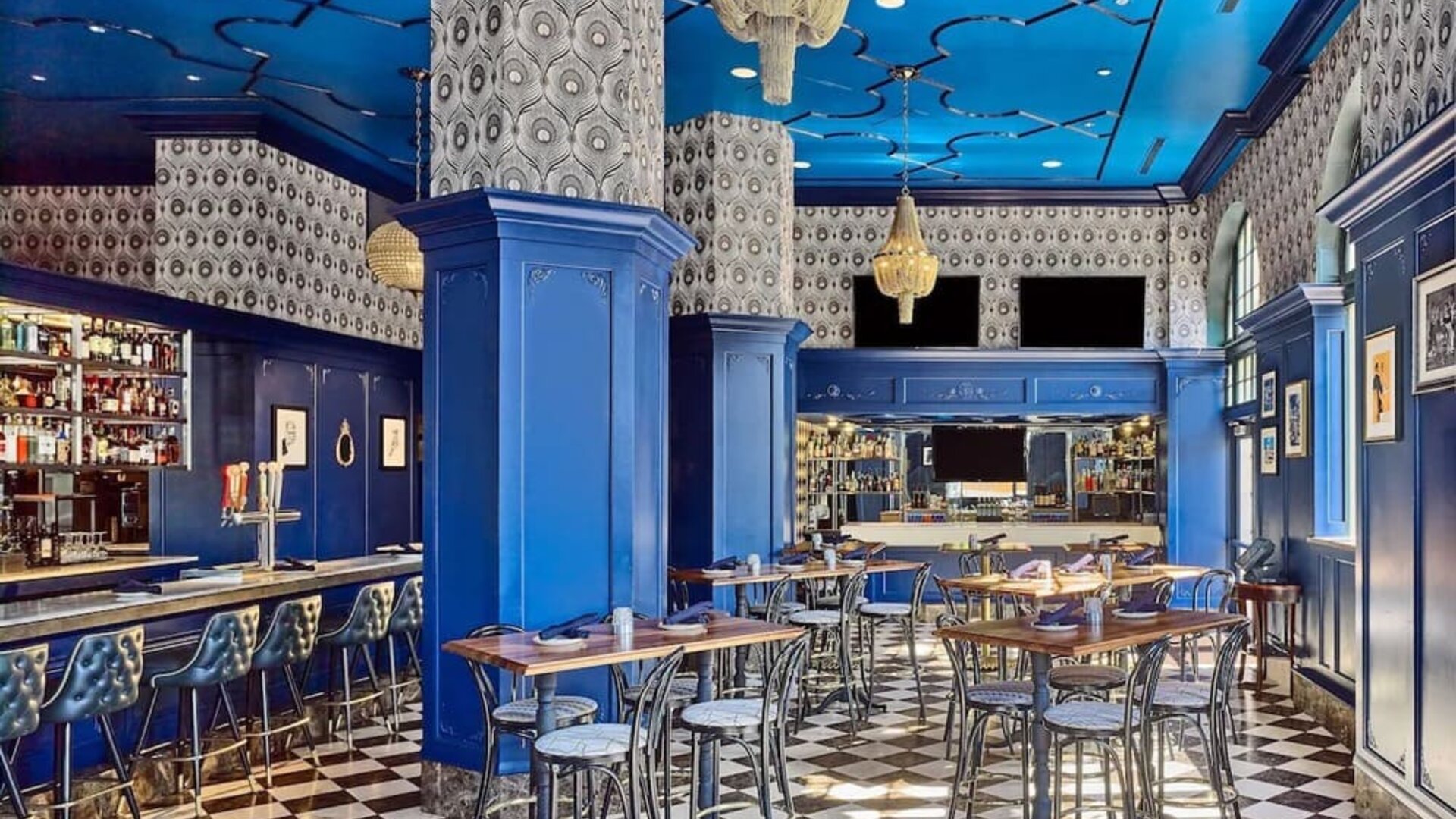 Dining and coworking space at The Chase Park Plaza Royal Sonesta St. Louis.