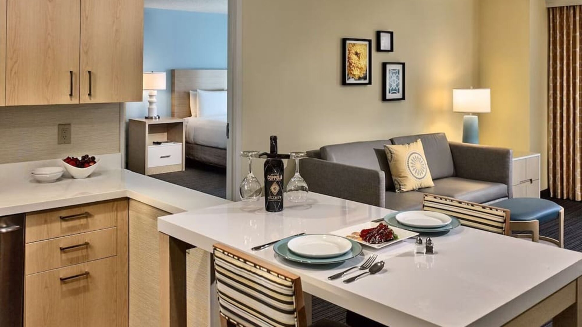 Day use room with kitchen at Sonesta ES Suites New Orleans.