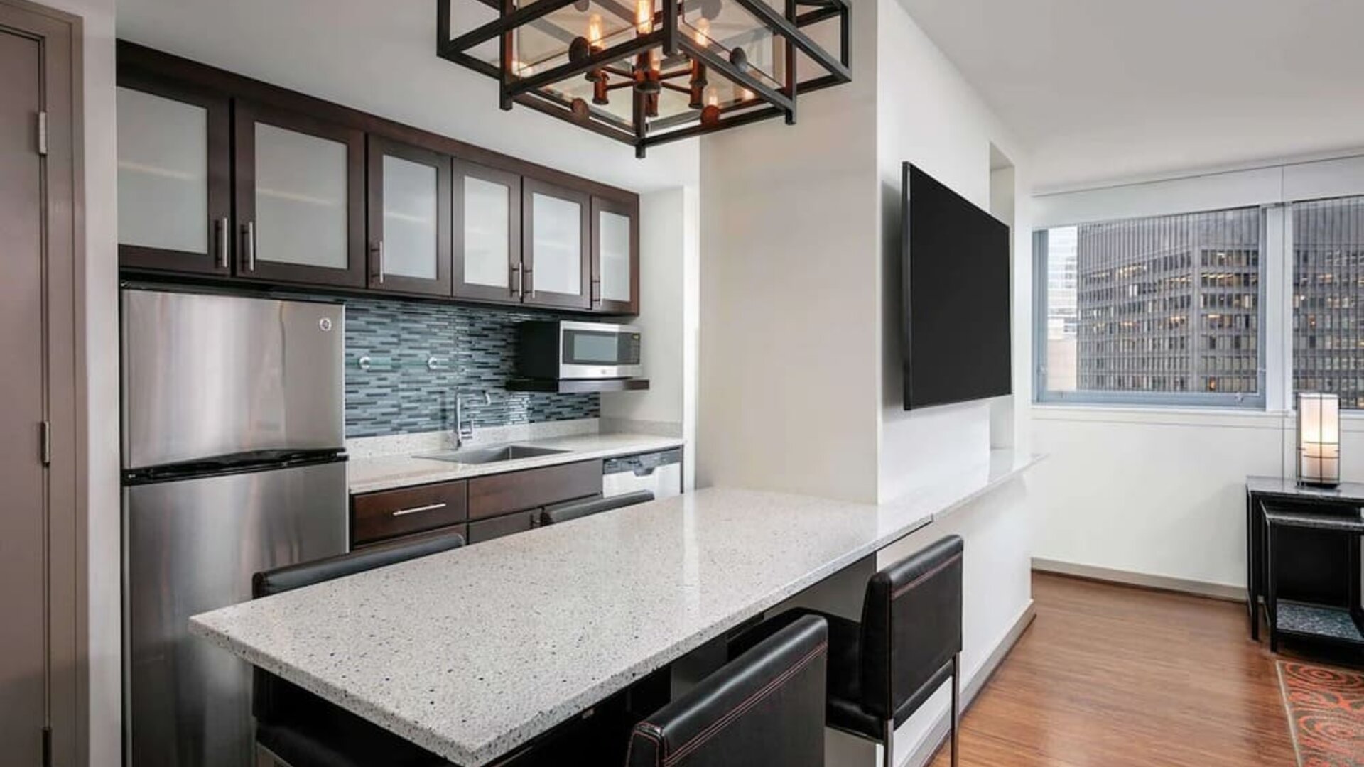 King room with kitchen at Royal Sonesta Chicago Downtown. 