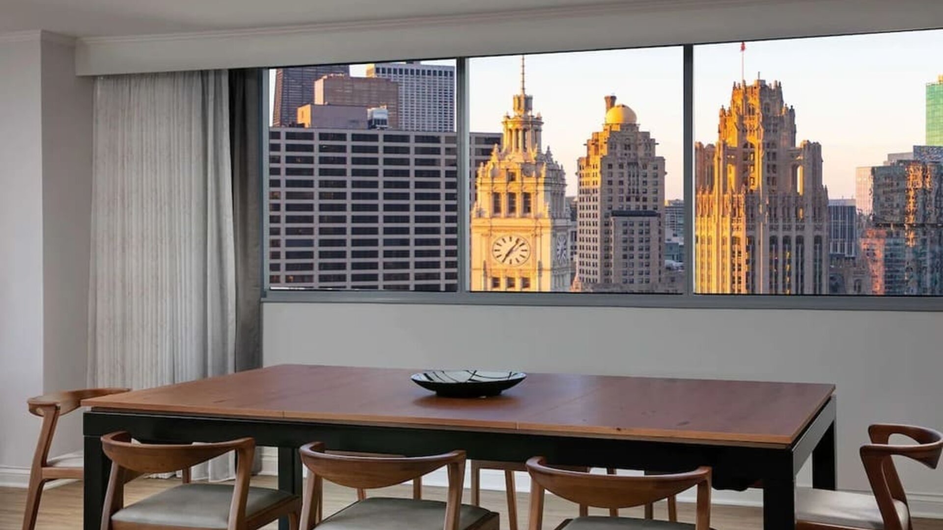 Meeting space with city view at Royal Sonesta Chicago Downtown. 