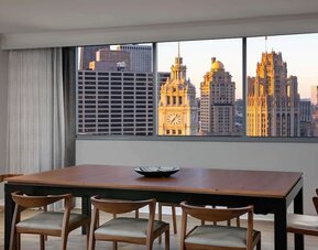 Meeting space with city view at Royal Sonesta Chicago Downtown. 