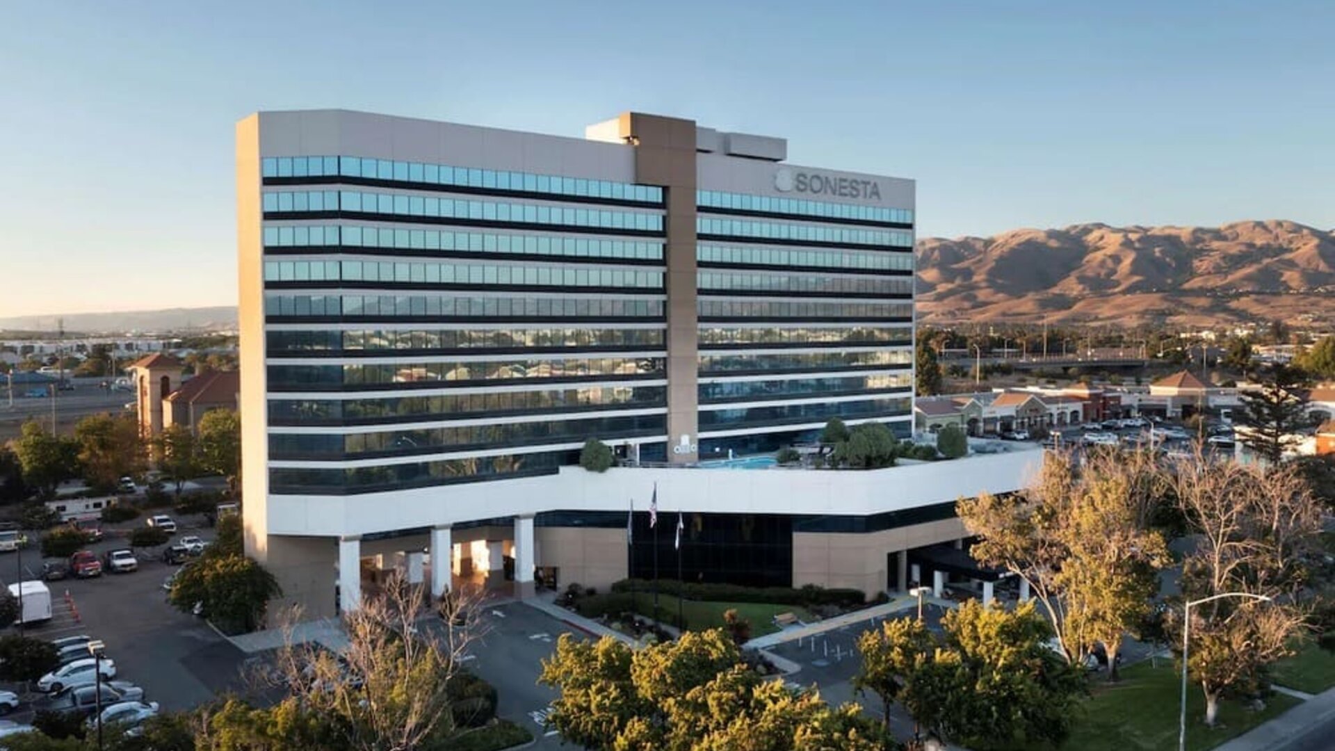 Parking available at Sonesta San Jose.