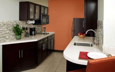 Day use room with kitchen at Sonesta ES Suites San Jose Airport.
