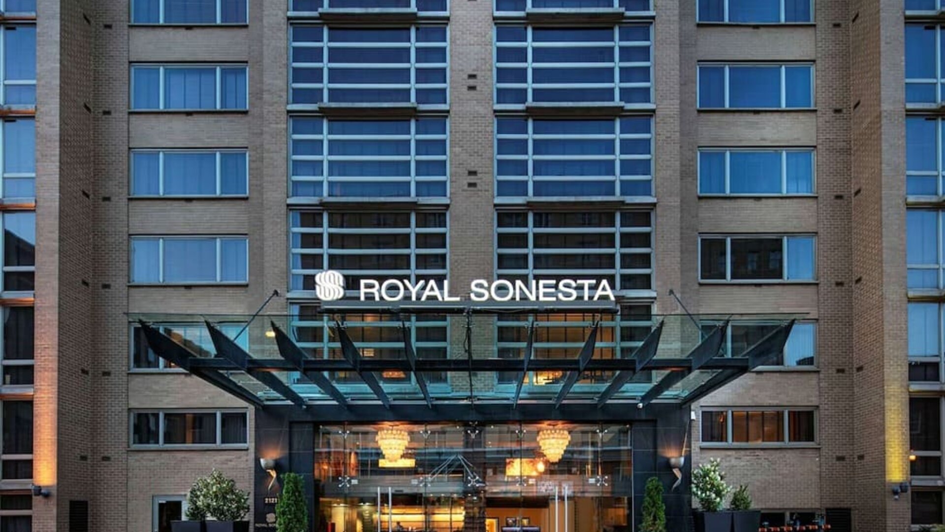 Hotel exterior at Royal Sonesta Washington DC Dupont Circle.