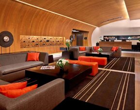 Lounge and coworking space at Fraser Suites Sukhumvit, Bangkok.