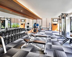 Fitness center at Fraser Suites Sukhumvit, Bangkok.