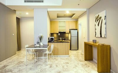 Day use room with kitchen at Fraser Residence Sudirman Jakarta.