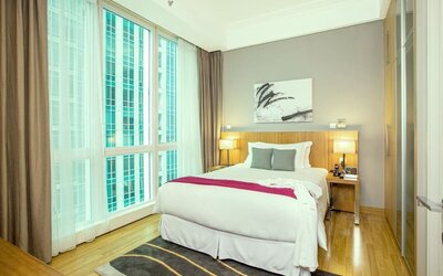 Day use room at Fraser Residence Sudirman Jakarta.