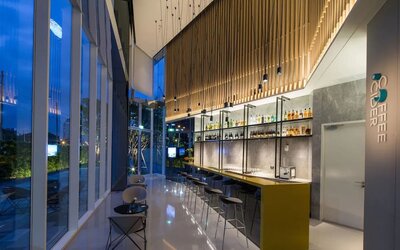 Hotel bar at Modena By Fraser Bangkok.