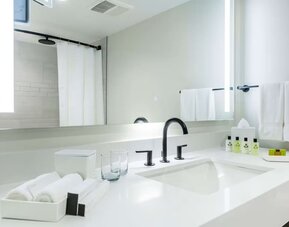 Guest bathroom at Royal Sonesta San Juan.