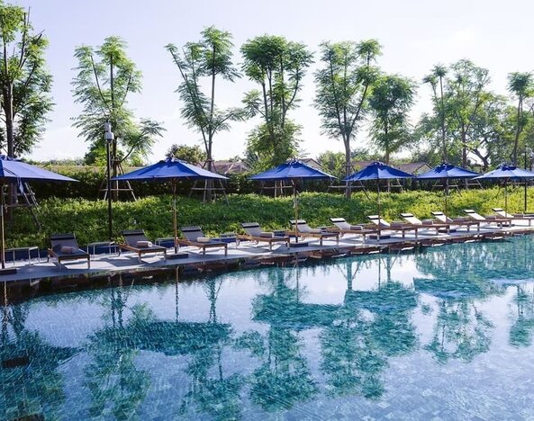 Outdoor pool at Modena By Fraser Buriram.