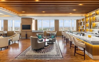 Hotel bar at V Hotel Dubai.