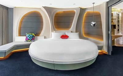 Romantic day use room at V Hotel Dubai.