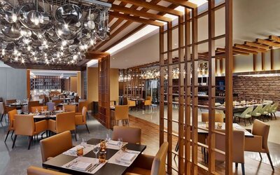 Lounge area at V Hotel Dubai.