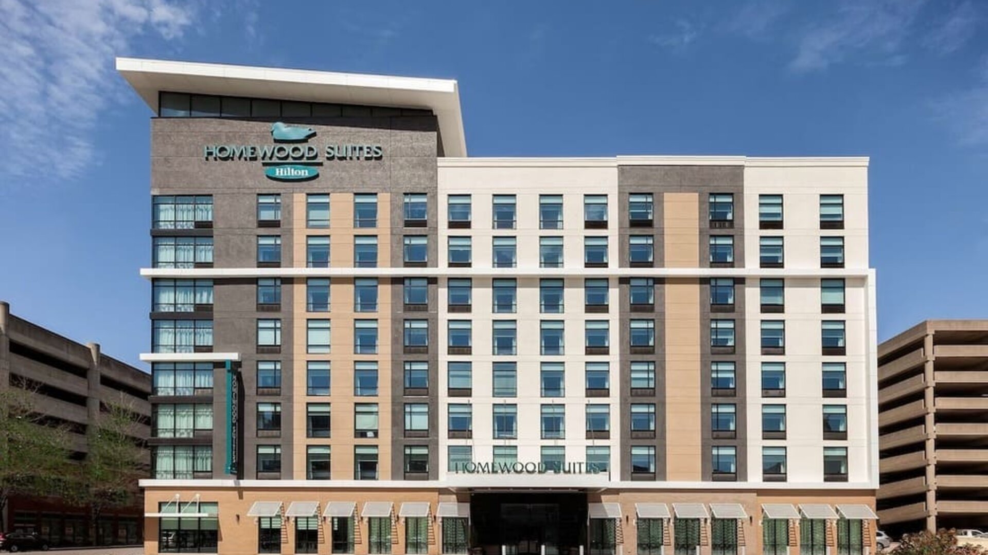 Hotel exterior at Homewood Suites By Hilton Louisville Downtown.