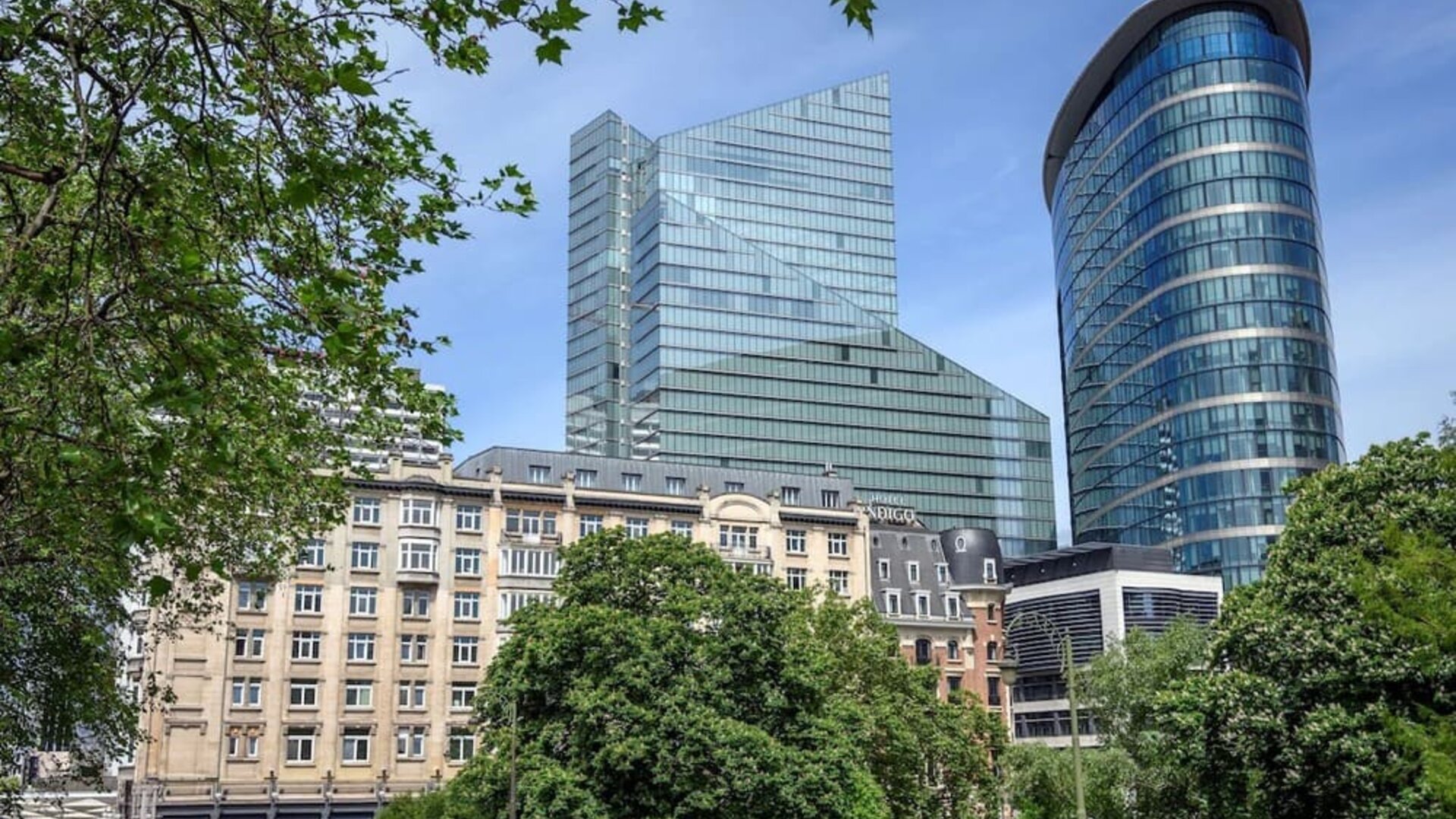 Hotel exterior at DoubleTree By Hilton Brussels City.