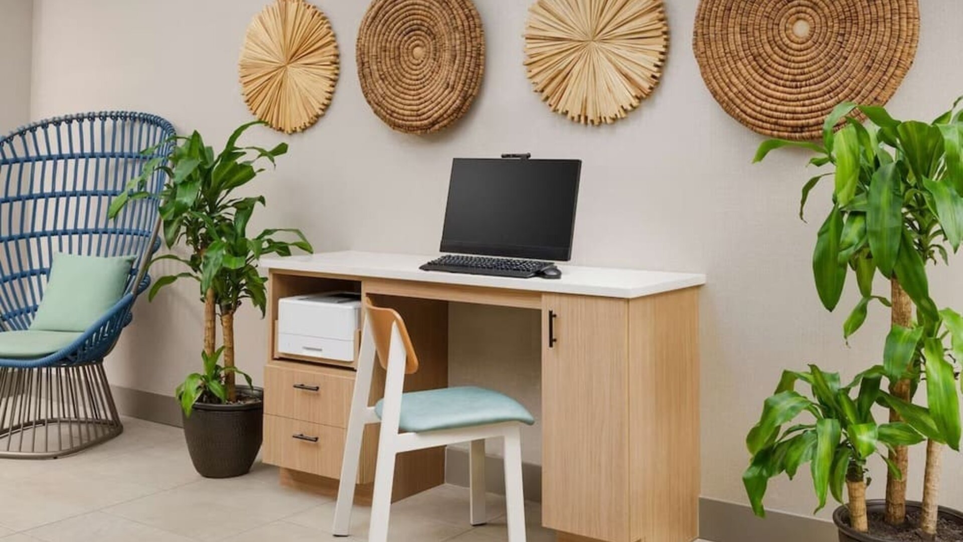 Business center at Hyatt Place Orlando I-Drive.