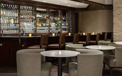 Hotel bar at Embassy Suites By Hilton Denver Tech Center.