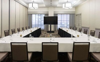 Meeting room at Embassy Suites By Hilton Denver Tech Center.