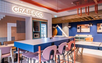 Meeting area at Ibis Budget Manchester Airport.