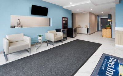 Hotel lobby at Days Inn By Wyndham Staten Island.