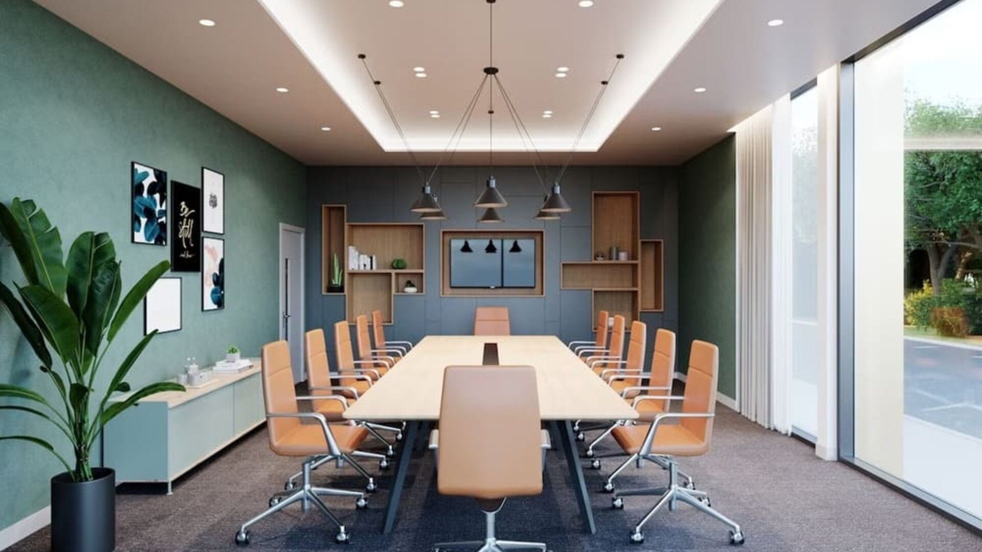 Conference room at Holiday Inn Manchester Airport. 