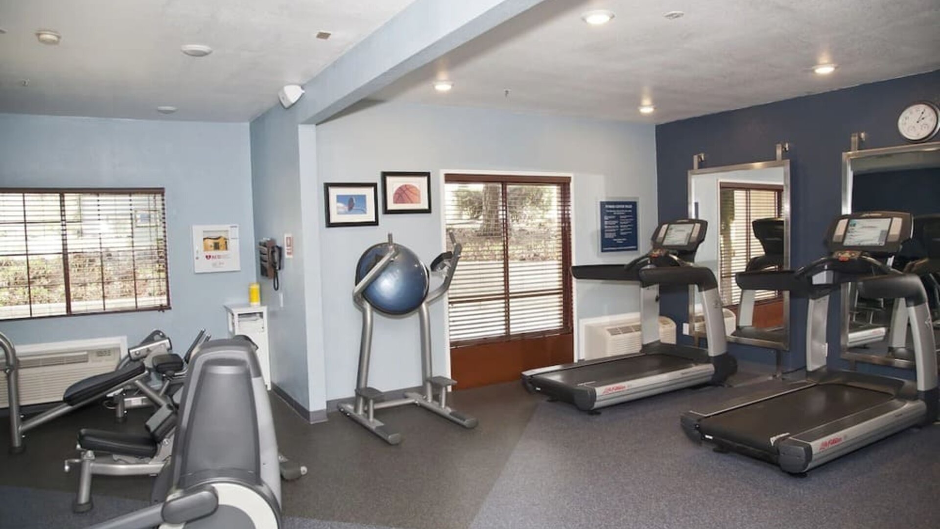 Fitness center at La Hacienda San Jose Silicon Valley.