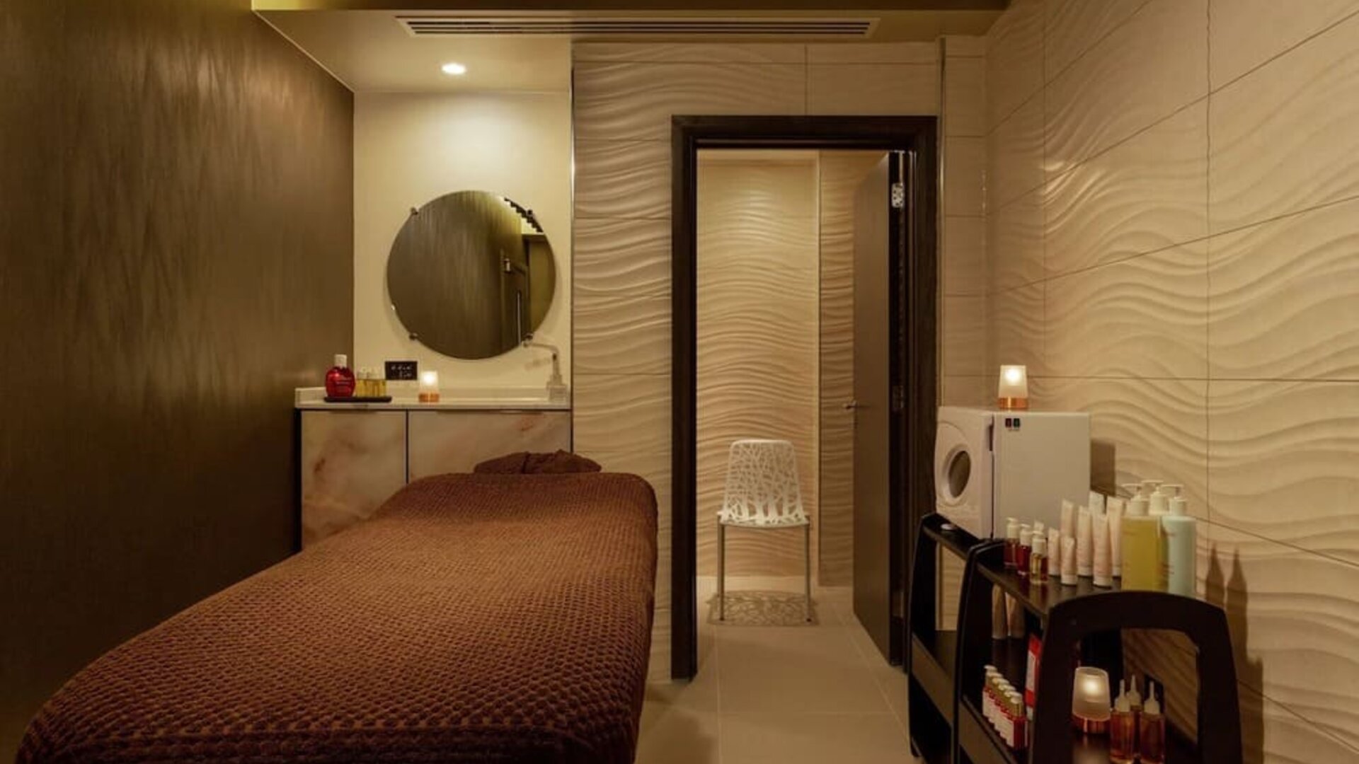 Spa and massage available at Hilton Aberdeen TECA.