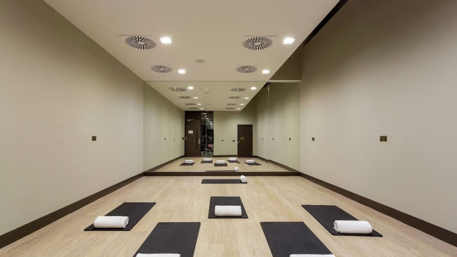 Yoga and gym space at Hilton Aberdeen TECA.