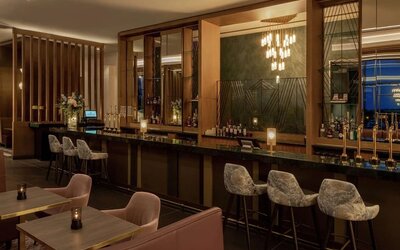 Hotel bar at Hilton Aberdeen TECA.