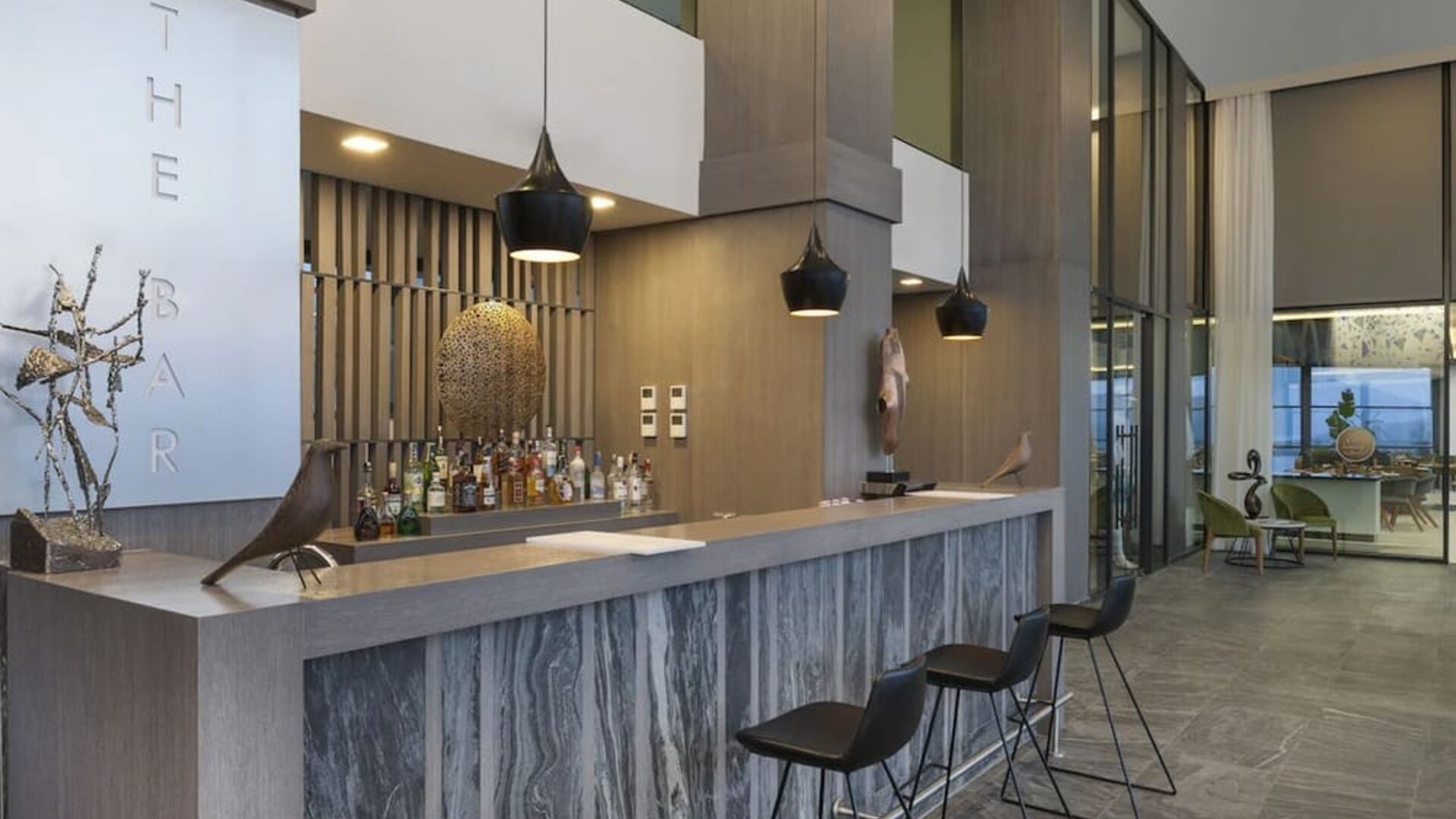 Bar and meeting space at Le Méridien Bodrum Beach Resort.