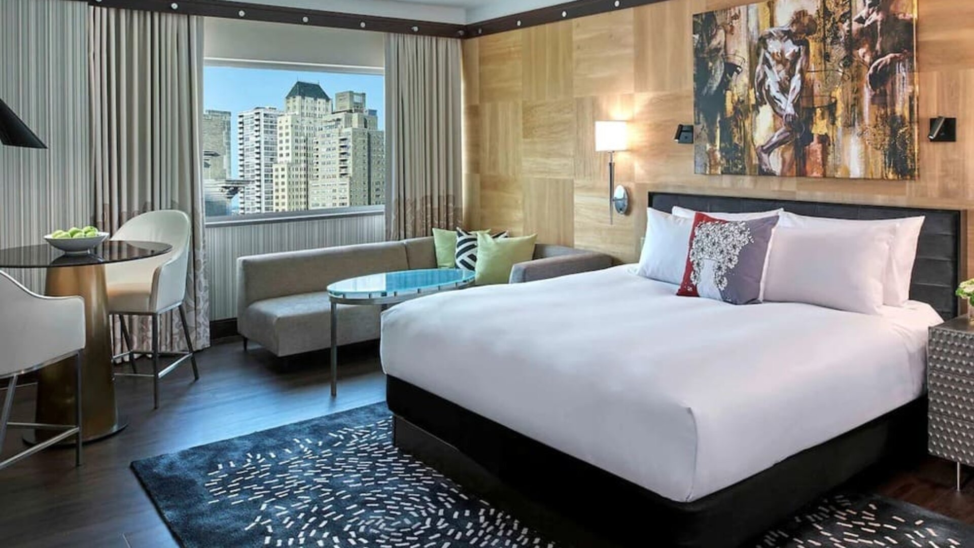 Day room with natural light at Sofitel Philadelphia At Rittenhouse Square.