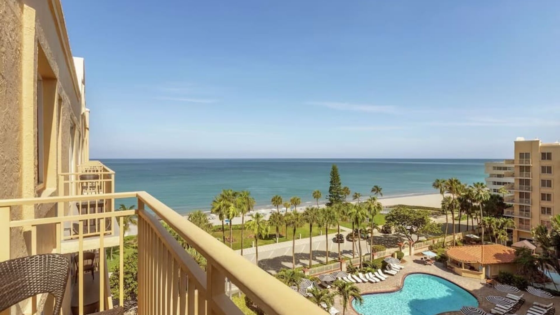 Day room with terrace at Embassy Suites By Hilton Deerfield Beach Resort & Spa.