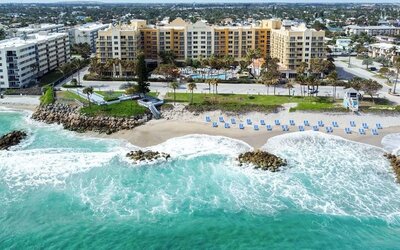 Sea view at Embassy Suites By Hilton Deerfield Beach Resort & Spa.