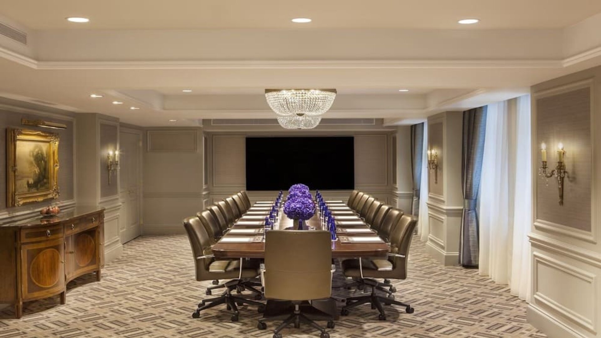 Professional meeting room at InterContinental New York Barclay.