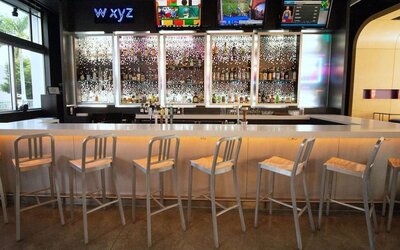 Hotel bar at Aloft Miami Doral.
