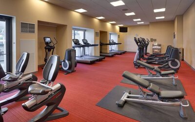 Fitness center at Hyatt Place Waikiki Beach.