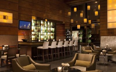 Hotel bar at M Social New York Downtown.