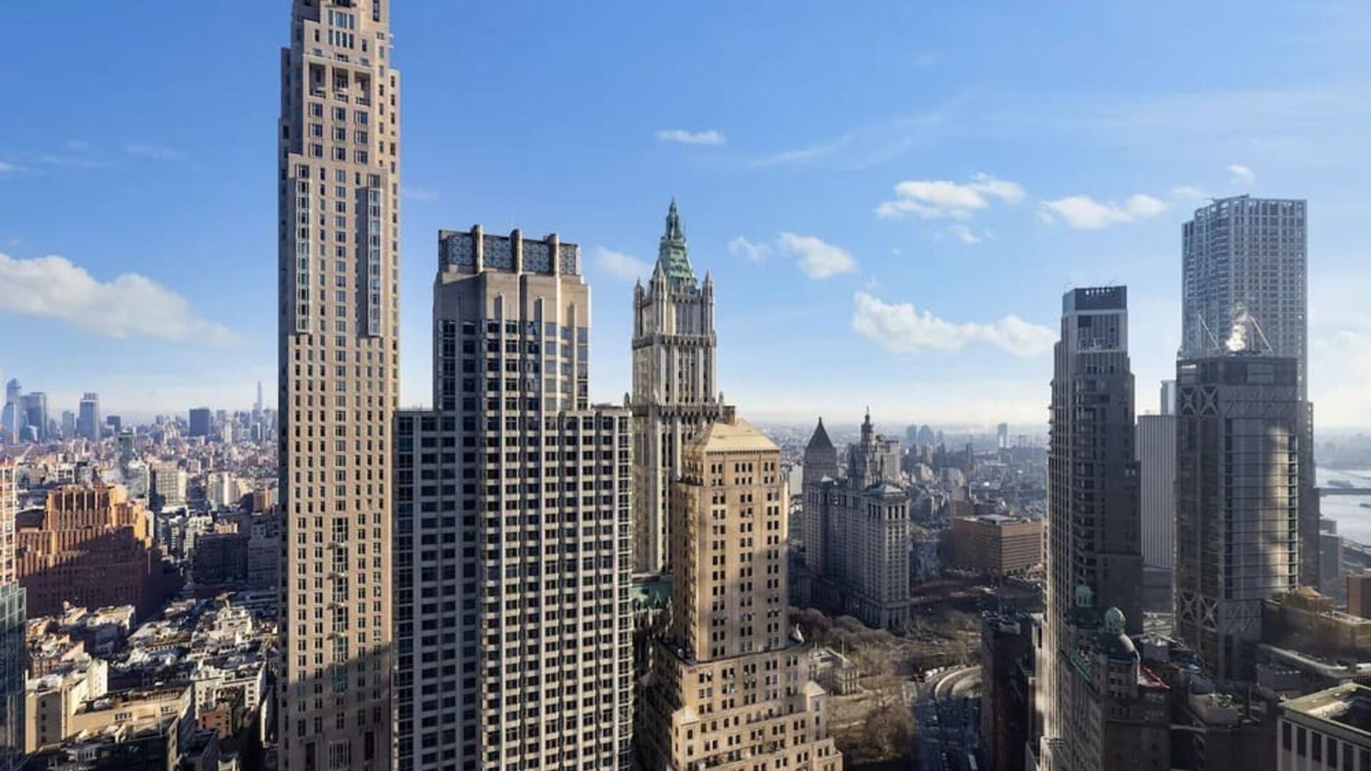 City views from M Social New York Downtown.