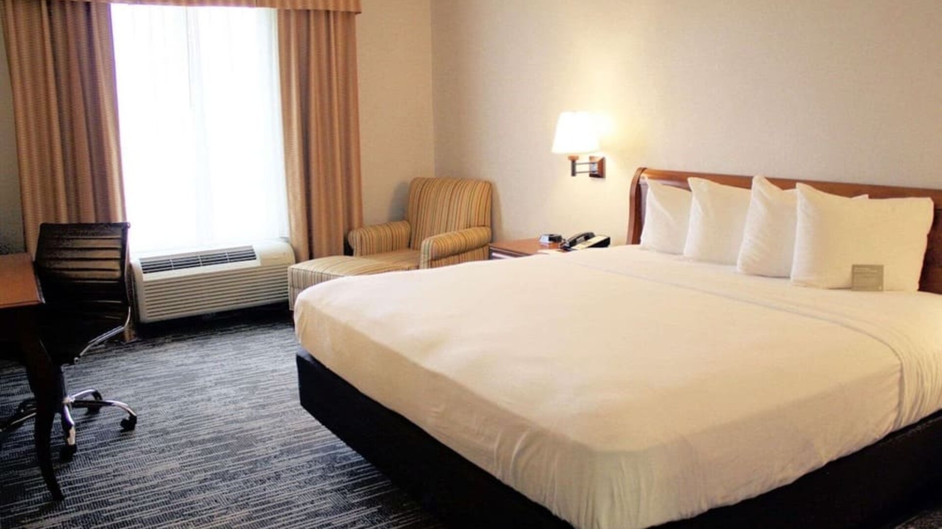 Romantic king room at Country Inn & Suites By Radisson, BWI Airport.