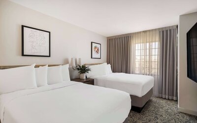 Suite, 2 Double Beds (One Bedroom)