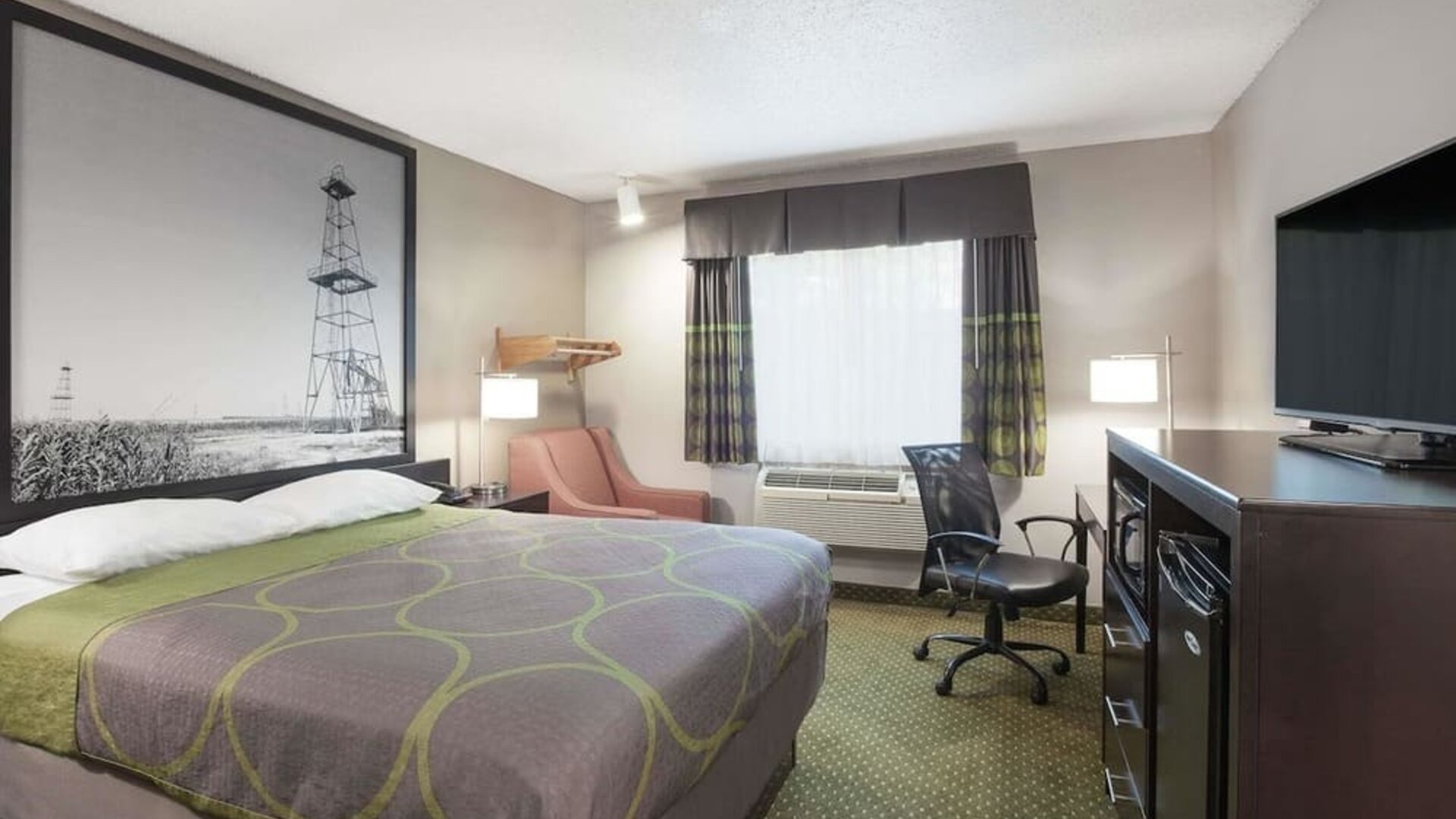 Day use room with natural light at Super 8 Bedford DFW Airport West.  