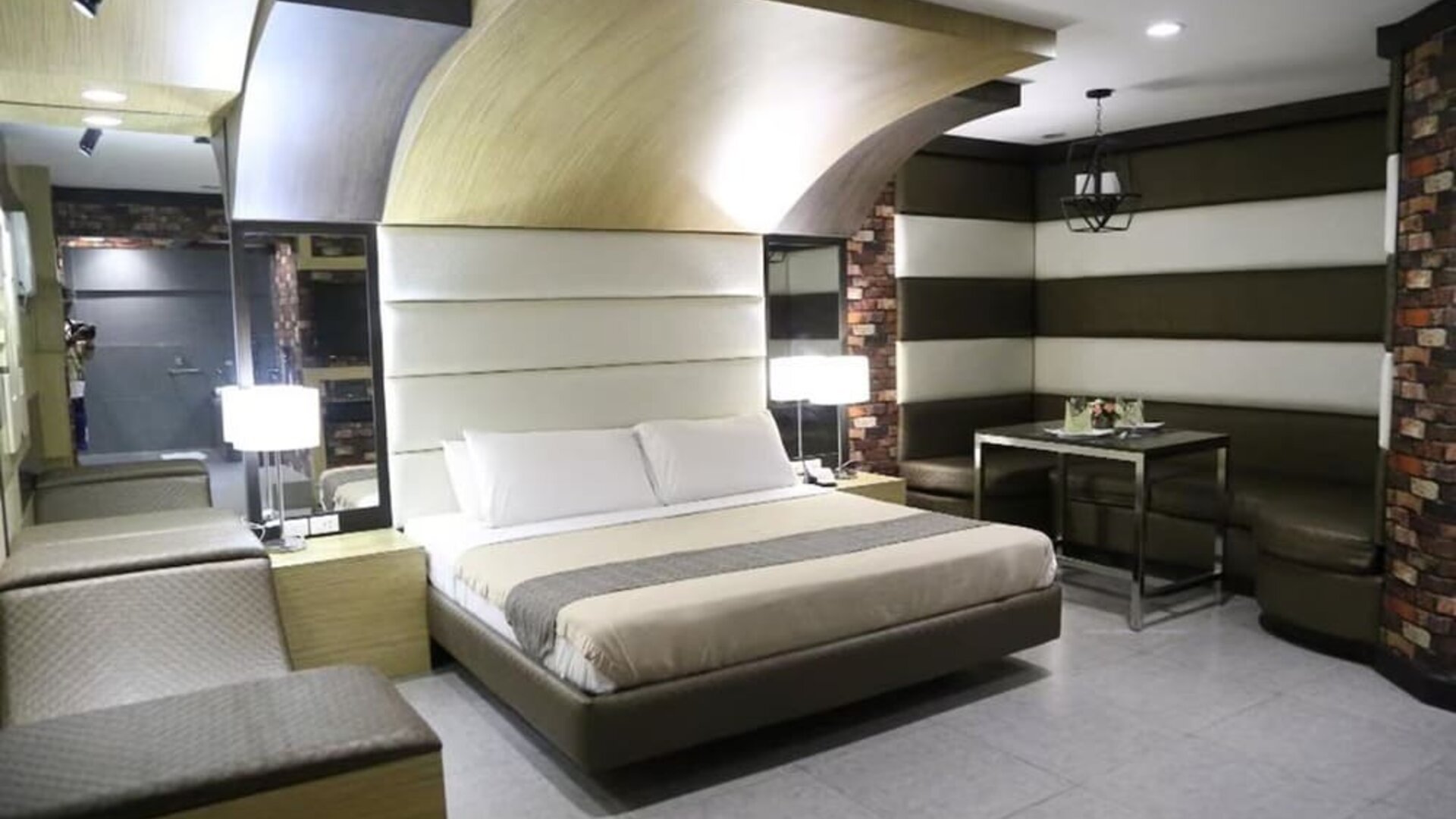 Spacious king room at Victoria Court Las Piñas.