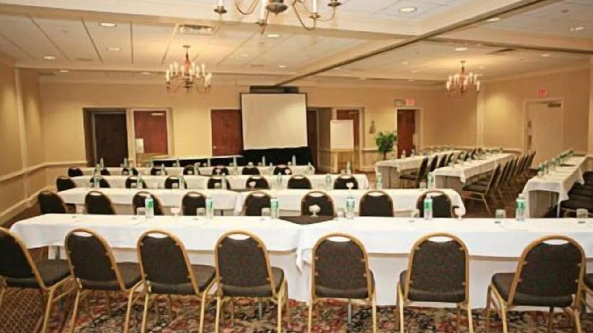 Flexible meeting and event space equipped for conferences, business functions, and special events at Sturbridge Host Hotel.