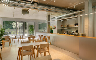 Cafe at Wilmina Hotel.